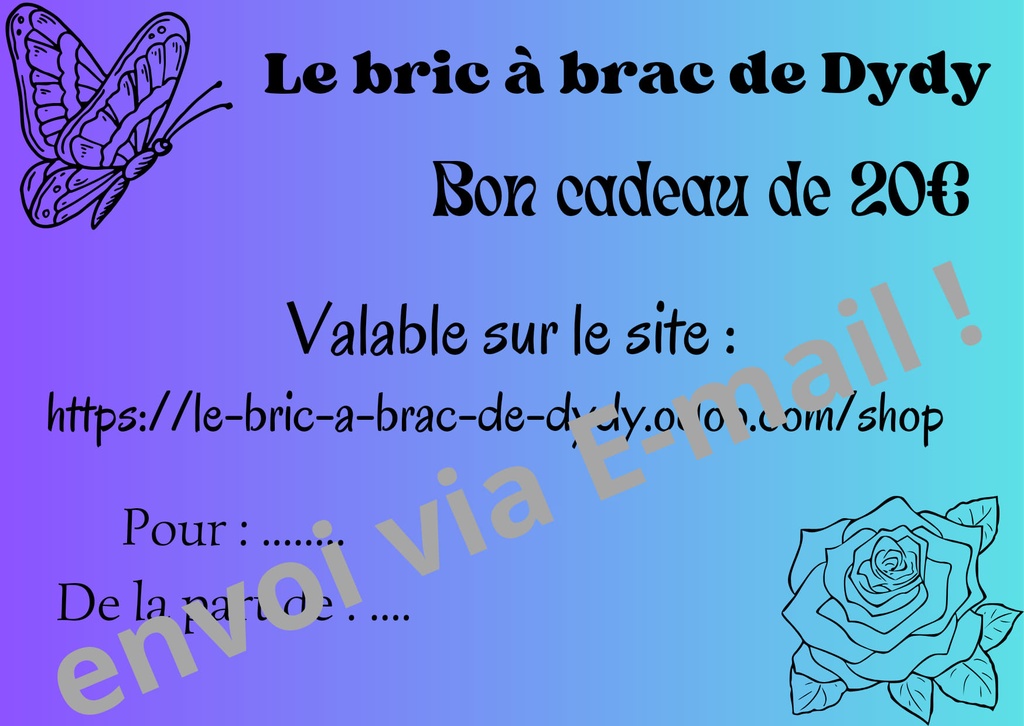 Carte-cadeau 20€