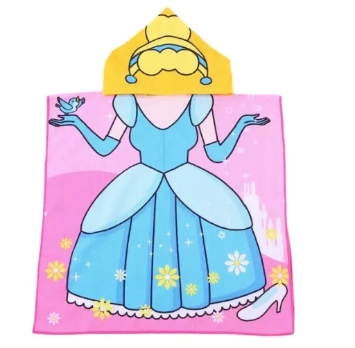 [PEL01WZ19] Cape de bain enfants Princesse